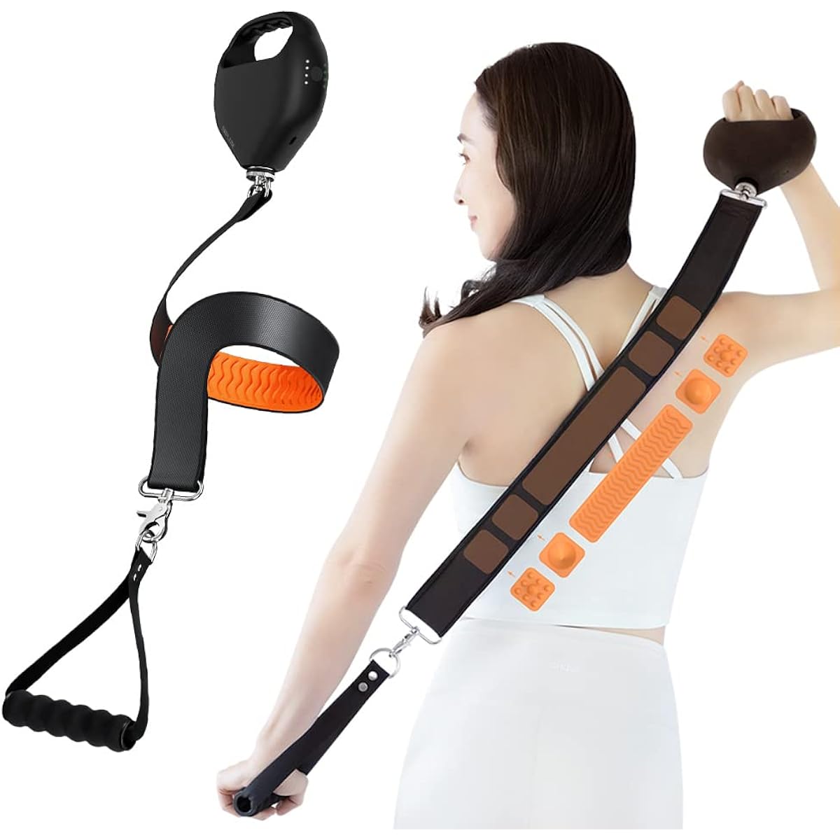 New release NIPLUX FASCIALAX U Vibration machine Belt type Fascia release gun Wide range whole body 3D care NISSO PLUS Co., Ltd. Fasialux U Handy Back Shoulders Waist Neck Legs 4 levels of powerful vibration 8mm amplitude Type-C rechargeable Convenient t