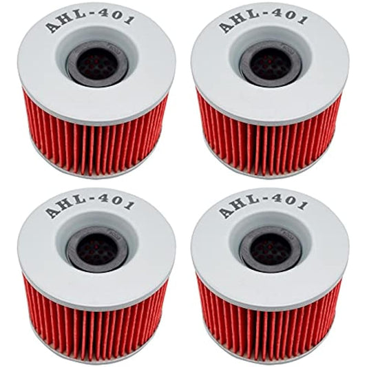 Oil Filter KAWASAKI GPX750R GPX 750 1986-1989 GPZ 1000 1981-1985 1995-1998 GPZ1100 ABS 1997 GPZ400R 400 185-86 1989 (Updated Accessories) (Color: 4 PCS)