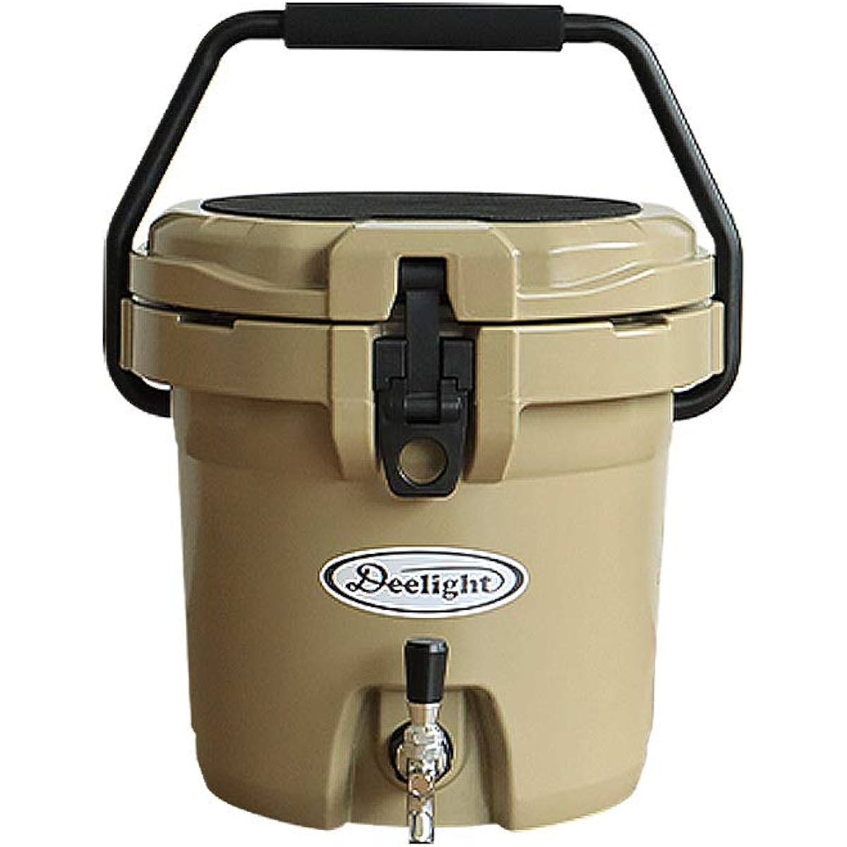 Ice Bucket 2.5 gallon [Sand / 9.34L] Deelight Ice Bucket Lever Type