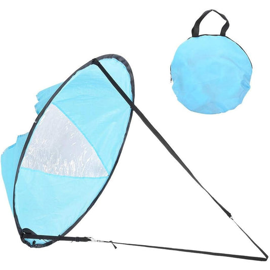 Kayak Sail Kayak Wind Sail 108cm Small Lightweight Foldable Easy to Use Compact Design Portable Kayak Canoe Inflatable Boat with Storage Bag