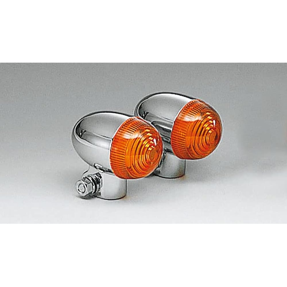 Kijima Motorcycle Bike Parts Turn Signal Lamp #300 Classic Mini Plated Set of 2 219-5002