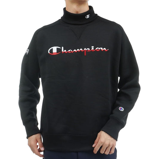 [Champion] Sweatshirt, Long Sleeve, Antibacterial and Odor Resistant, Stretch, Heat Retention, Script Logo TECH WEAVE(R) TERRY Turtleneck Sweatshirt, Men's Golf C3-YG003