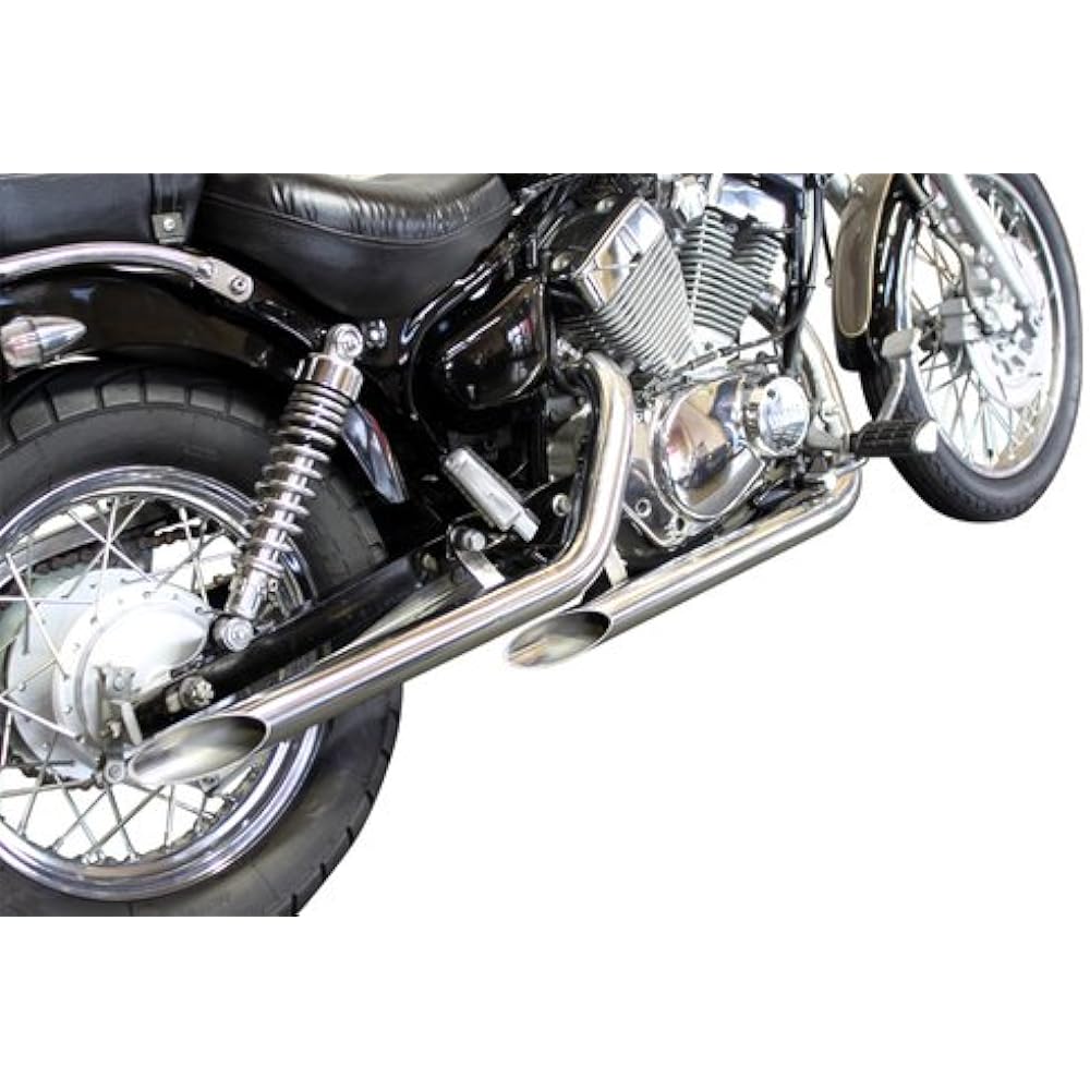 U-CP Stainless Slash Cut Muffler Drag Star 400/Drag Star Classic 400 [DRAGSTAR] MFSCDS40