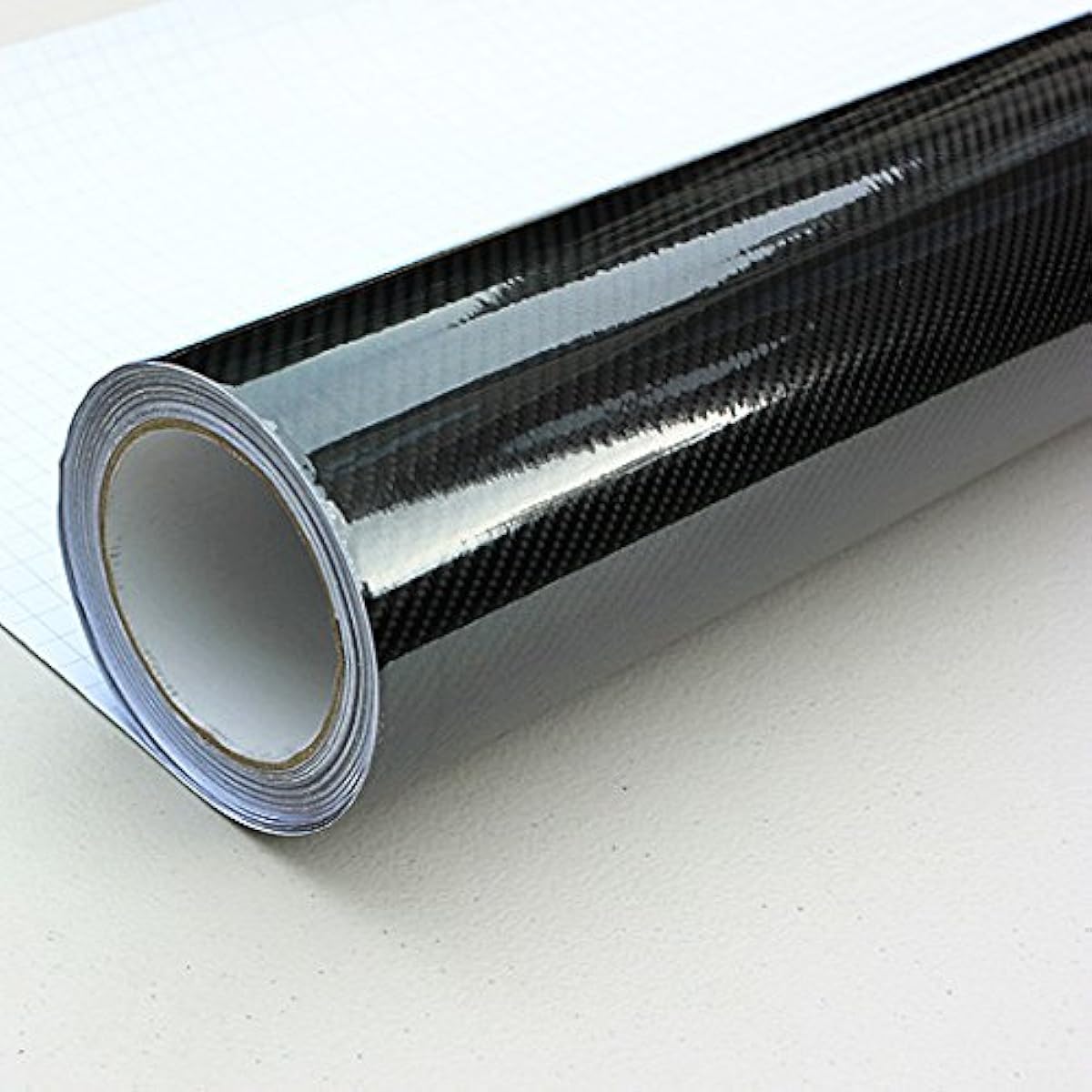 DIYAH High gloss 6D Black Carbon Fiber Vinyl Wrap Sticker Not Wrinkles Not included 120 inch x 60 inches / 10 feet x 5 feet
