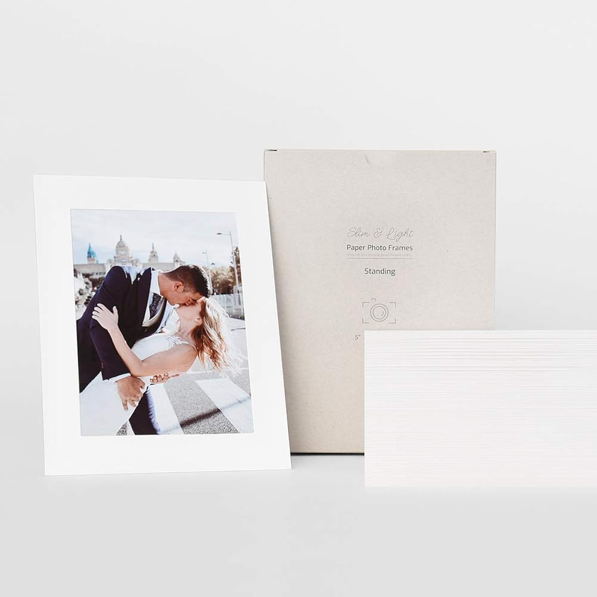 Monolike Slim&Light Standing Paper Photo Frame Box Set 5x7