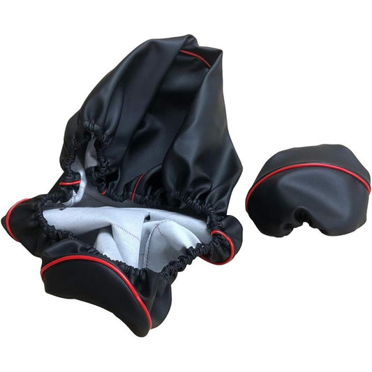 (CHRIS) Chris Motorcycle Seat Cover Honda PCX125 (JF28) (Early Model/EPS Engine) PCX150 (KF12) Specially Designed Seat Cover Cover Strong Rubber Type Made in Japan (Thick Fabric) [Fabric Color: Black Cover/Red Piping] Cover Type CHRIS