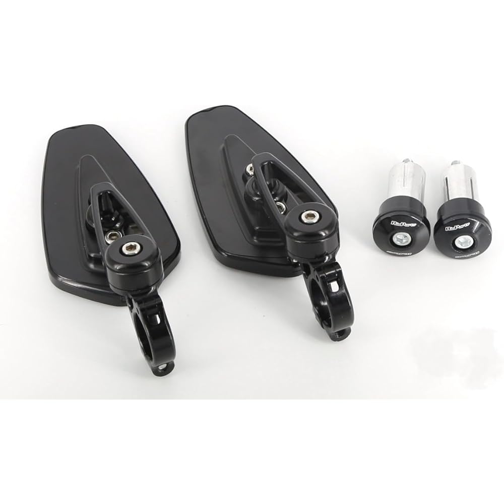 CNC Triangle Bar End Mirror Black Ver.2 1101714