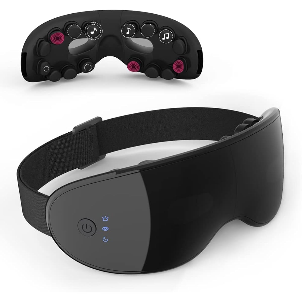 NIPLUX EYE BEAT Eye Beat 3D Vibration Visible Eye Beauty Eye Mask Light Blocking Foldable Rechargeable Music Sleep Healing Nisso Plus Co., Ltd. NIPLUX Unisex Valentine's Day Respect for the Aged Day Birthday Present Practical