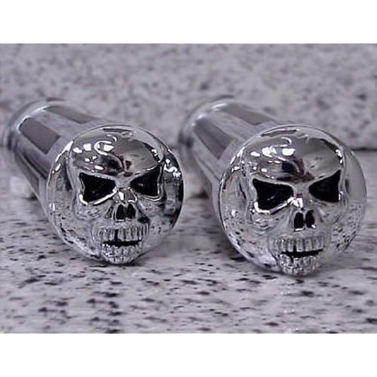 i5 Chrome Skull Hand Grip Honda Kawasaki Suzuki for Yamaha Cruiser