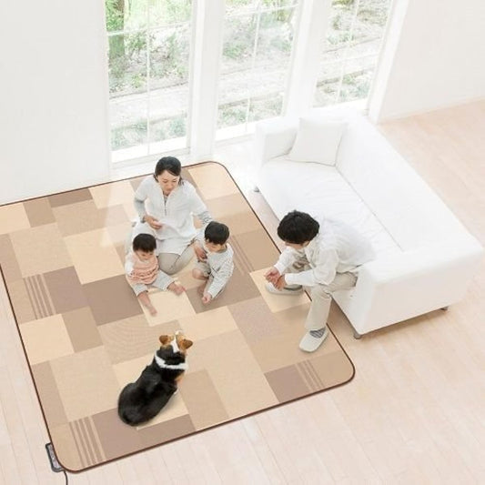 Meiwa Gravure Rug/Carpet Brown 185cm x 185cm