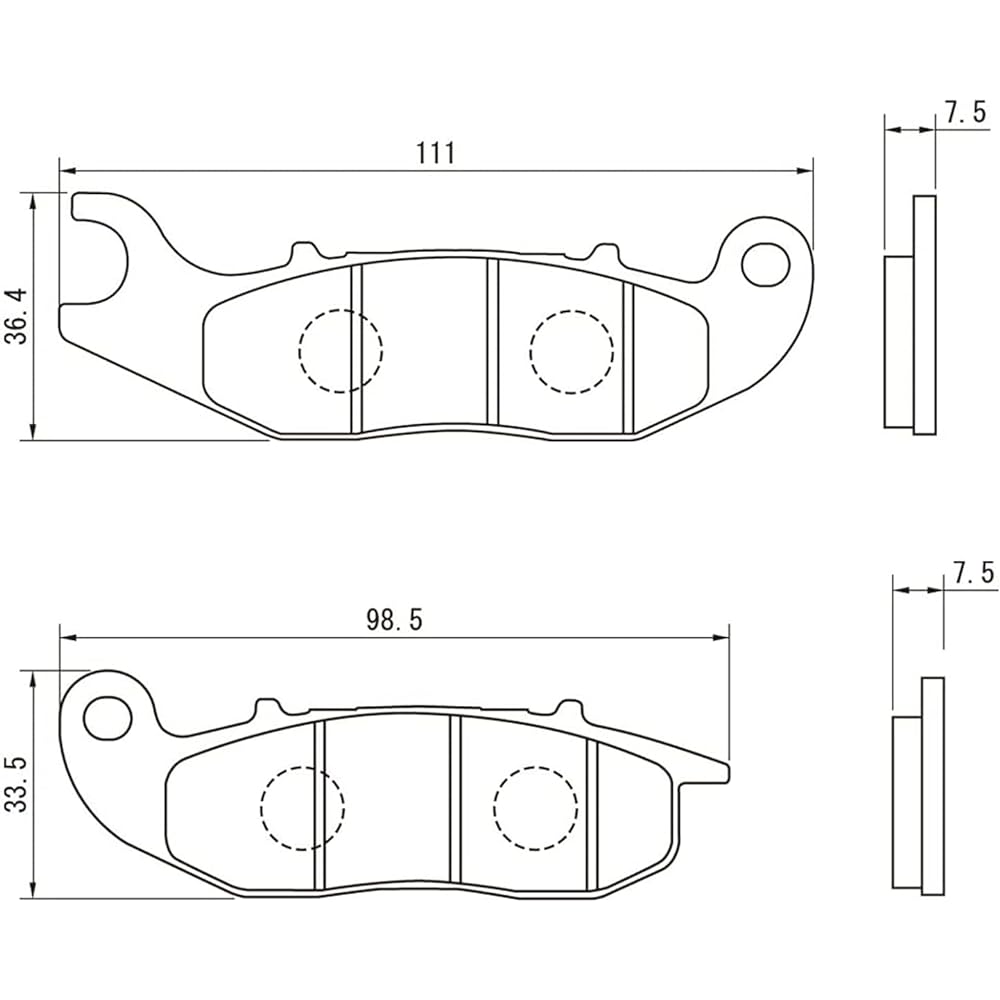 Daytona Motorcycle Brake Pad Golden Pad