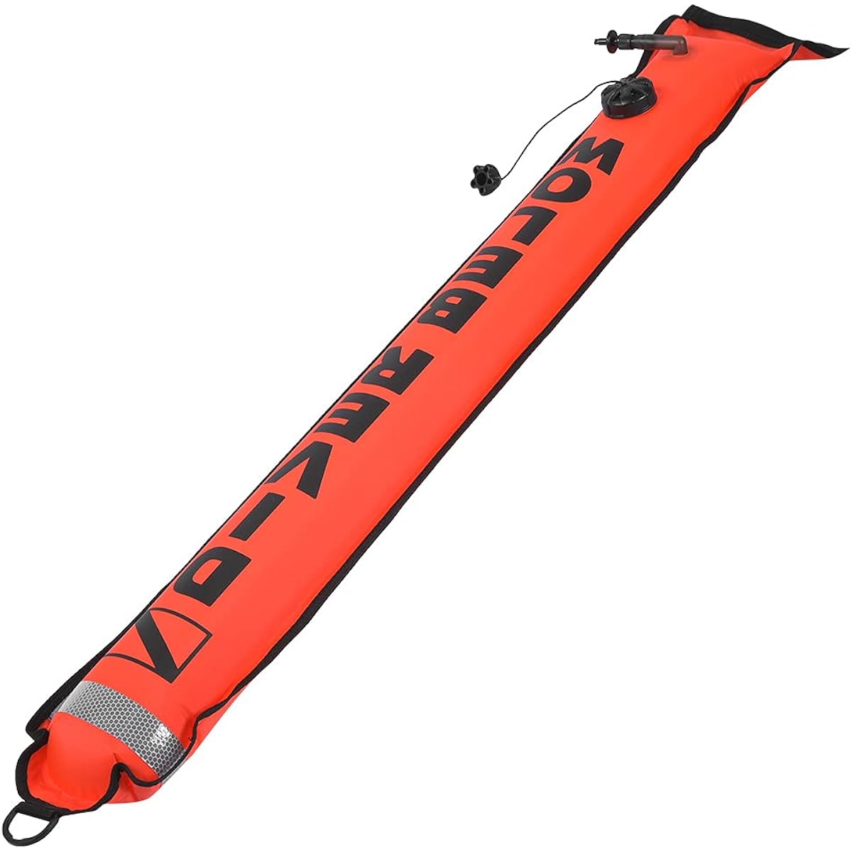KEEP DIVING Safety Stop Float with Retro-Reflective Strip High Visibility Foldable for Diving Length 177cm x Width 15cm SBM-180A (Neon Orange)