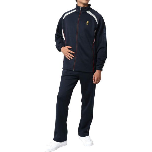 [Keith] Men's Jersey, Top and Bottom Set, Room Wear, Top and Bottom Set, Long Sleeve, Pants, Sportswear, Sweat Absorbent, Quick Drying, Antibacterial and Deodorizing Tape
