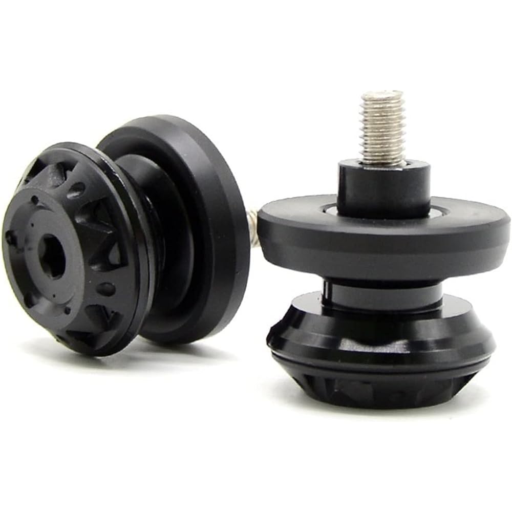 DEMUR Motorcycle Swingarm Slider Spool Stand Screw 6mm 8mm 10mm VT1100 VT250 XADV 750 X-11 CBR300R CB300F MSX125 Swingarm Slider Spool (Size: 8MM black)