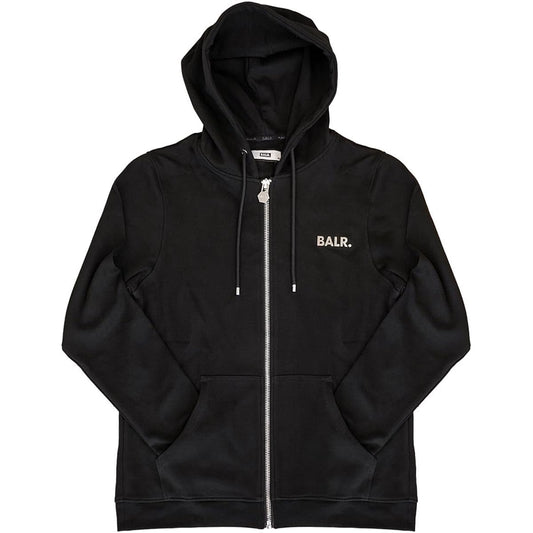 [Baller] BALR Zip Up Hoodie B1267.1001 Q-Series Straight Zip Thru Hoodie Men's Black 101 Black