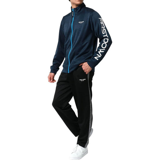 [First Down] Men's Jersey Top and Bottom Set, Long Sleeve, UV Protection, Cation Setup, Room Wear, Special Order