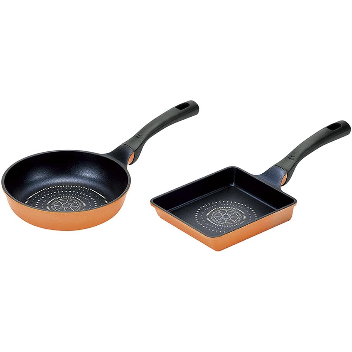Yokoyama Frying Pan 20cm & Tamagoyaki 15 x 18cm Velite Ultra Light Cast Made For Gas Fire Only VL-500S