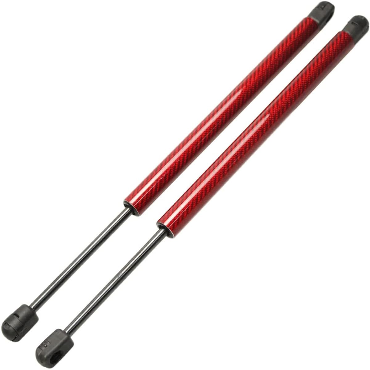 KUNSYOUKIM 2001-2007 Mini Hood Damper for Mini (BMW) R50 R52 R53 R56 Hatchback Convertible ADB115801 BGS10960 Genuine Replacement, Set of 2 (Normal Black) (Red Carbon)