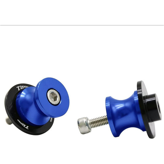 Motorcycle Swing Arm Bobbin Spool Swing Arm Frame Spool Slider 8MM Stand Screw Motorcycle Accessories CNC Swing Arm For SUZUKI TL1000R TL1000S All Year (Color: Blue)