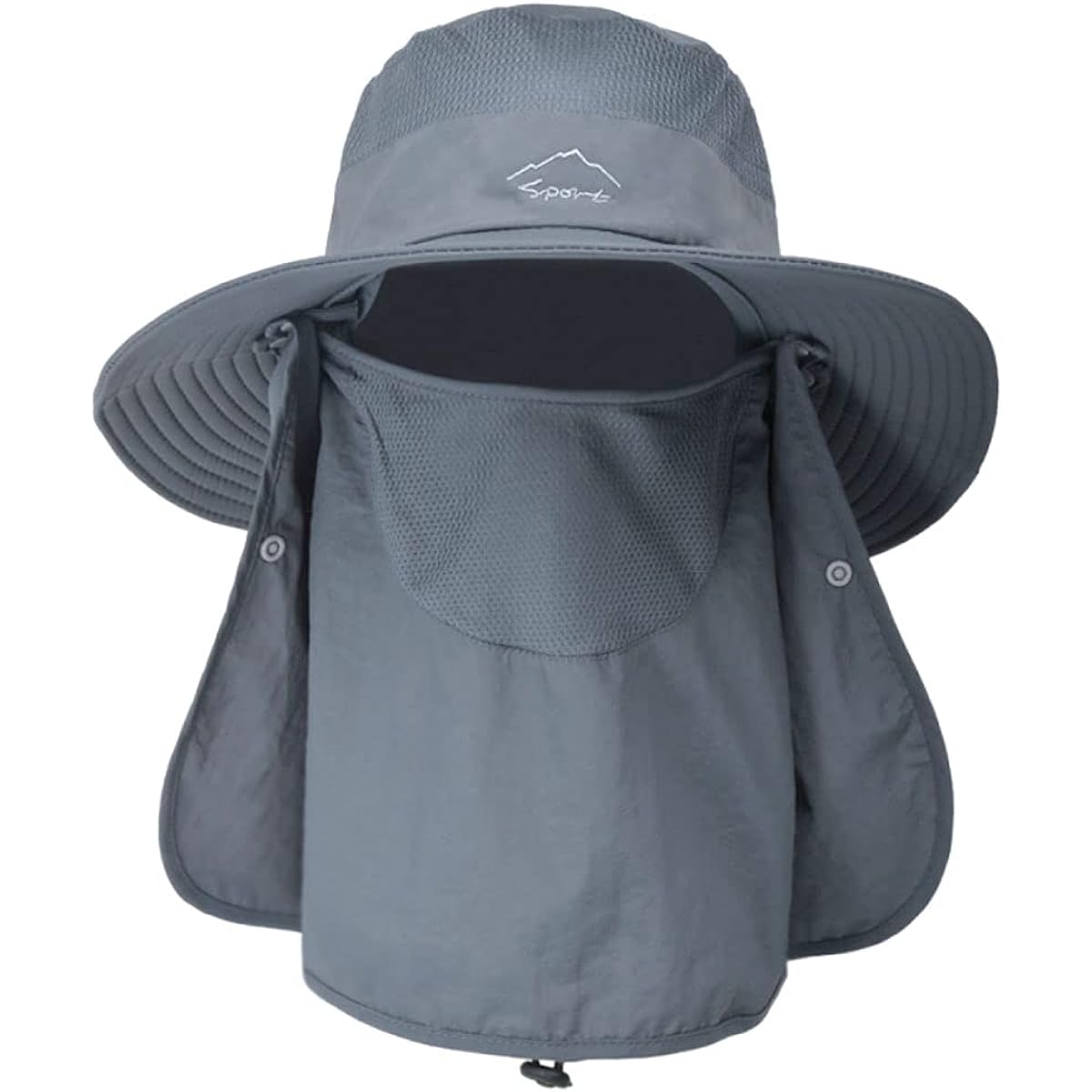 [FREESE] Safari Hat, Wide Brim Hat, Men's, Ultra Lightweight, Moisture Absorbent, Quick Drying, Mesh, UV Protection, Pollen, Sun Protection, 2-Way, Folding, Fishing, Climbing, Outdoor Sports