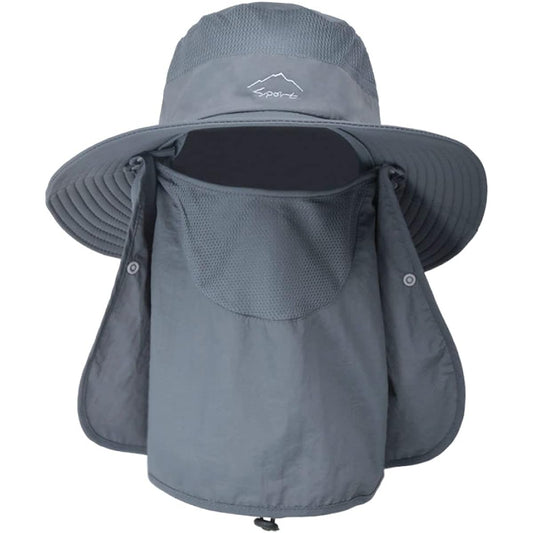 [FREESE] Safari Hat, Wide Brim Hat, Men's, Ultra Lightweight, Moisture Absorbent, Quick Drying, Mesh, UV Protection, Pollen, Sun Protection, 2-Way, Folding, Fishing, Climbing, Outdoor Sports