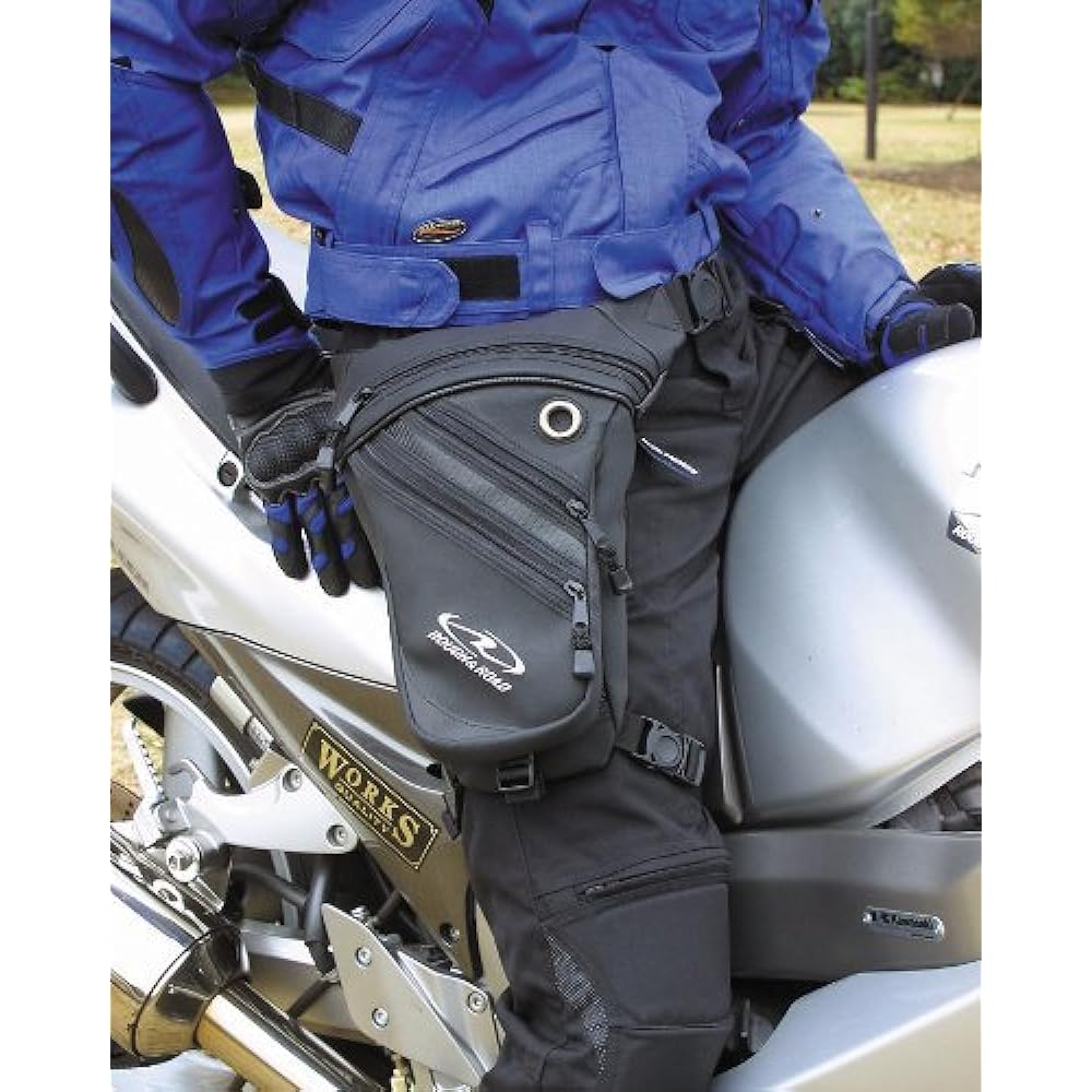 ROUGH&ROAD Motorcycle Holster Waist Bag Black RR5669