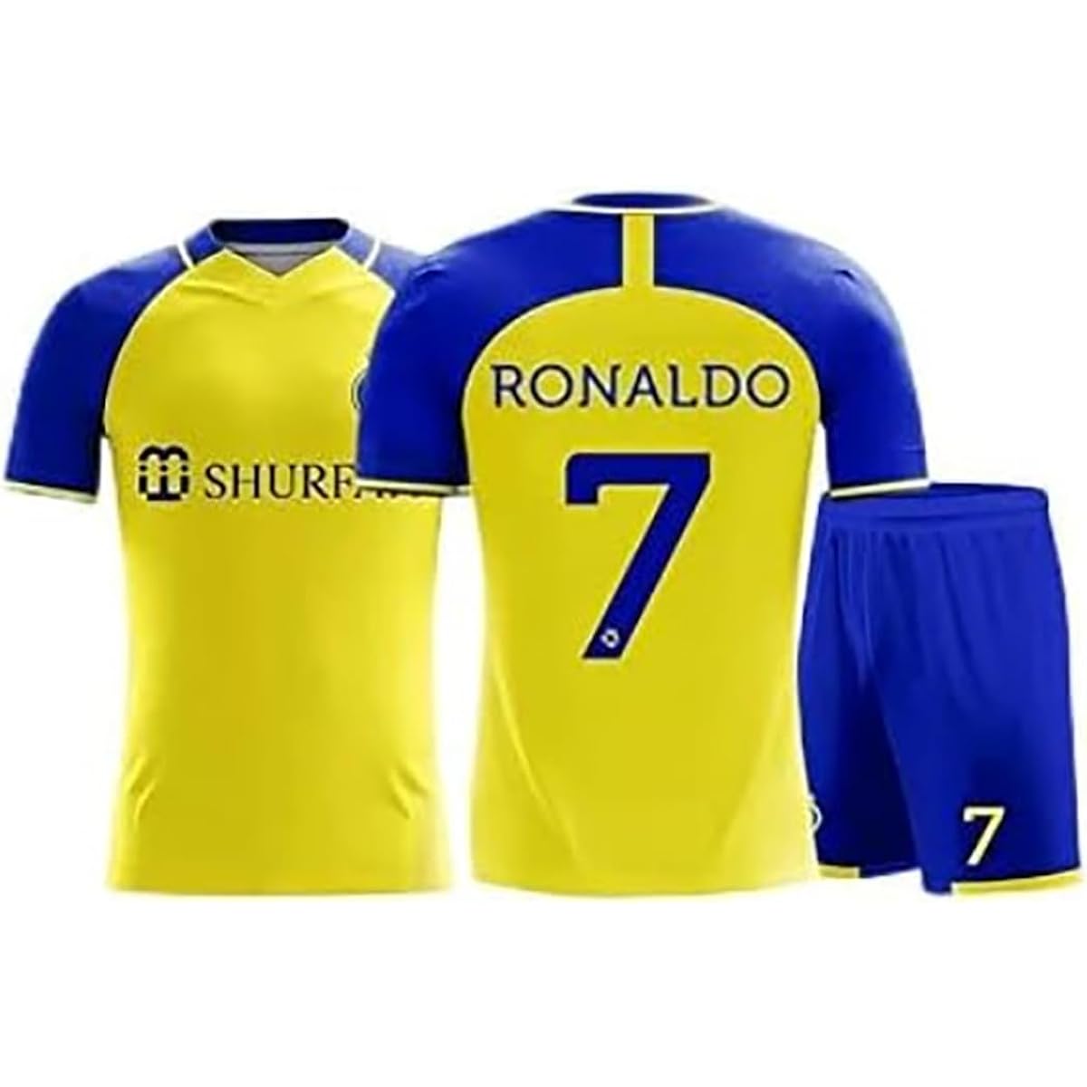 Children's Soccer Uniform Al Nasr C Ronaldo T-shirt Wear Uniform Home Replica Cronaldo 7 Ronaldo Men's (No. 7,28)