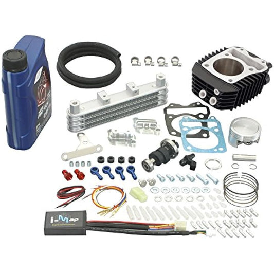 KITACO Power Pack LIGHT 181cc Silver Tappet/Black Cylinder with High Camshaft Type 2 GROM 230-1432963