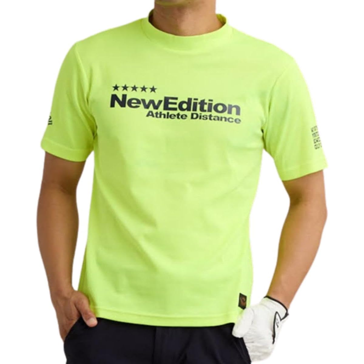 [NewEdition GOLF] Golf Wear Men's Backline Mock Neck Shirt High Neck Shirt Men's Quick Drying/Absorbent Sports Material Short Sleeve Shirt NEG-317-318-319-322
