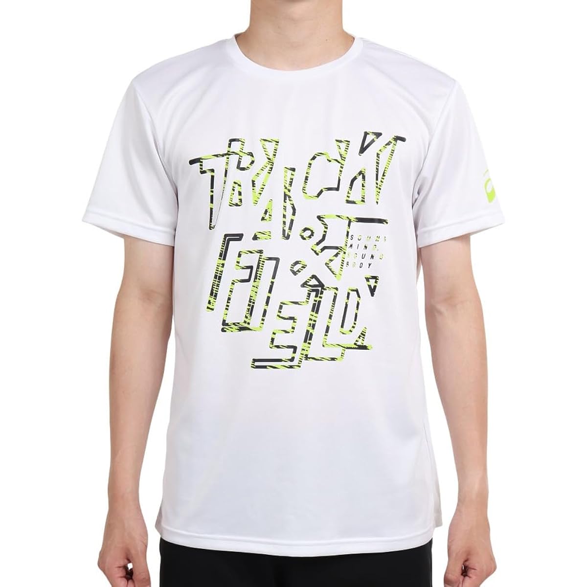 [ASICS] Track and Field Wear Printed Short Sleeve Shirt 2091A533 Men's