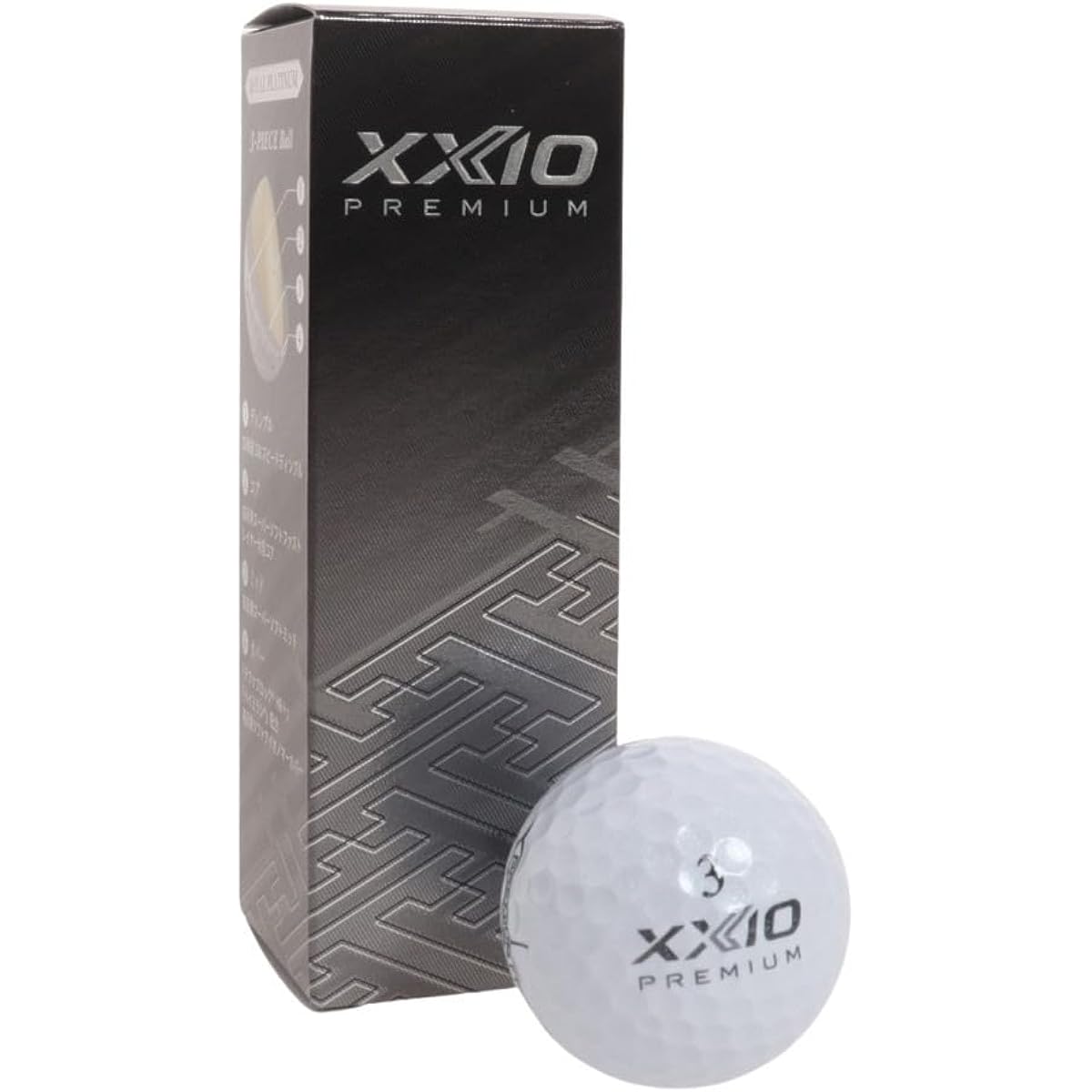DUNLOP XXIO (XXIO) XXIO Premium 8 Ball 3 Pieces XN PRM8 PLT 22 (Silver/FF/Men's)