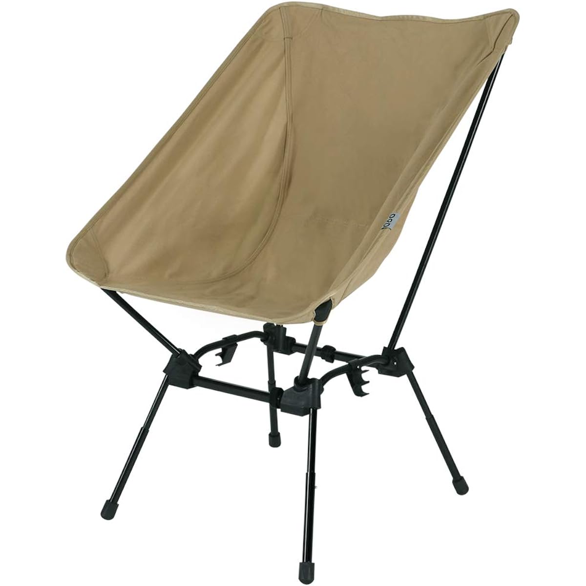 DOD Sugoisu Height Adjustment 4 Levels Bonfire Style to High Style Cotton Material Resistant to Sparks Chair Tan/Black/Khaki