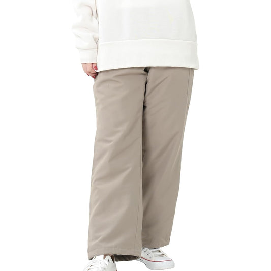 [JANJAM] Large Size Women's Straight Pants, Thin Filling, Long Length, Water Repellent Treatment, UV Protection, HEAD Sportswear Bottoms