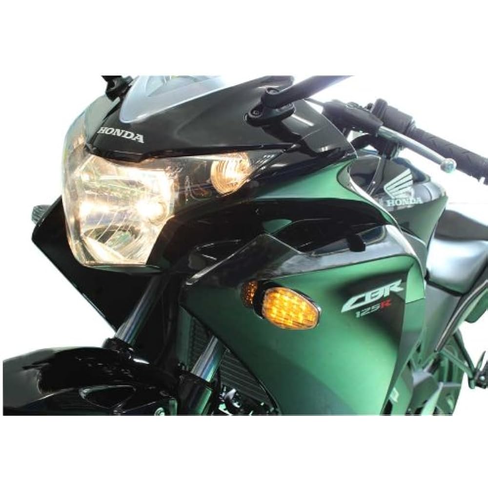 POSH Motorcycle Supplies Motorcycle LED Turn Signal Kit CBR125R ('13) Black Body/Clear Lens Light Weight LED Turn Signal 058052-06
