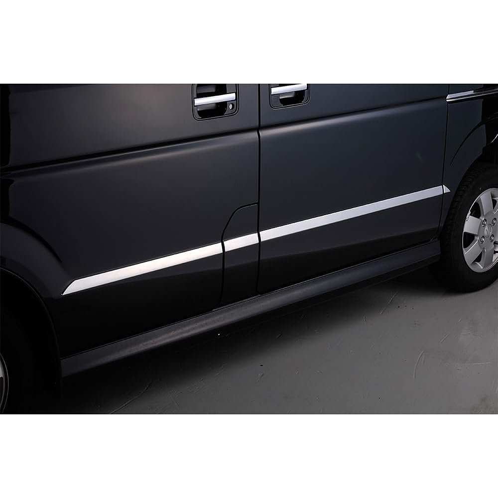 BM EVERYWGN EX250 EVERYWGN DA64W/V Previous / Late Side Door Under Molding Door Trim Side Garnish Side Door Panel Stainless Steel (Mirror Finish) Custom Parts Exterior Aero 8PCS