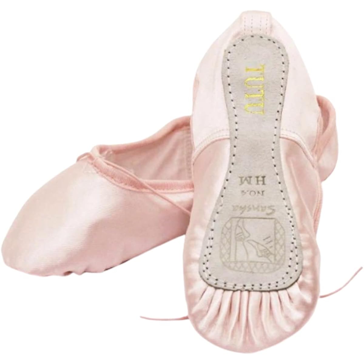 [Ballet Specialty Store Mignon] Ballet Shoes Sansha with Ribbon Satin Kids Children Ballet Recital