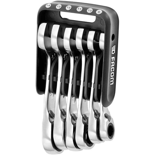 FACOM Combination Wrench Set 6 Pieces Pocket Set Compact Short Type 467BS.JP6 FACOM