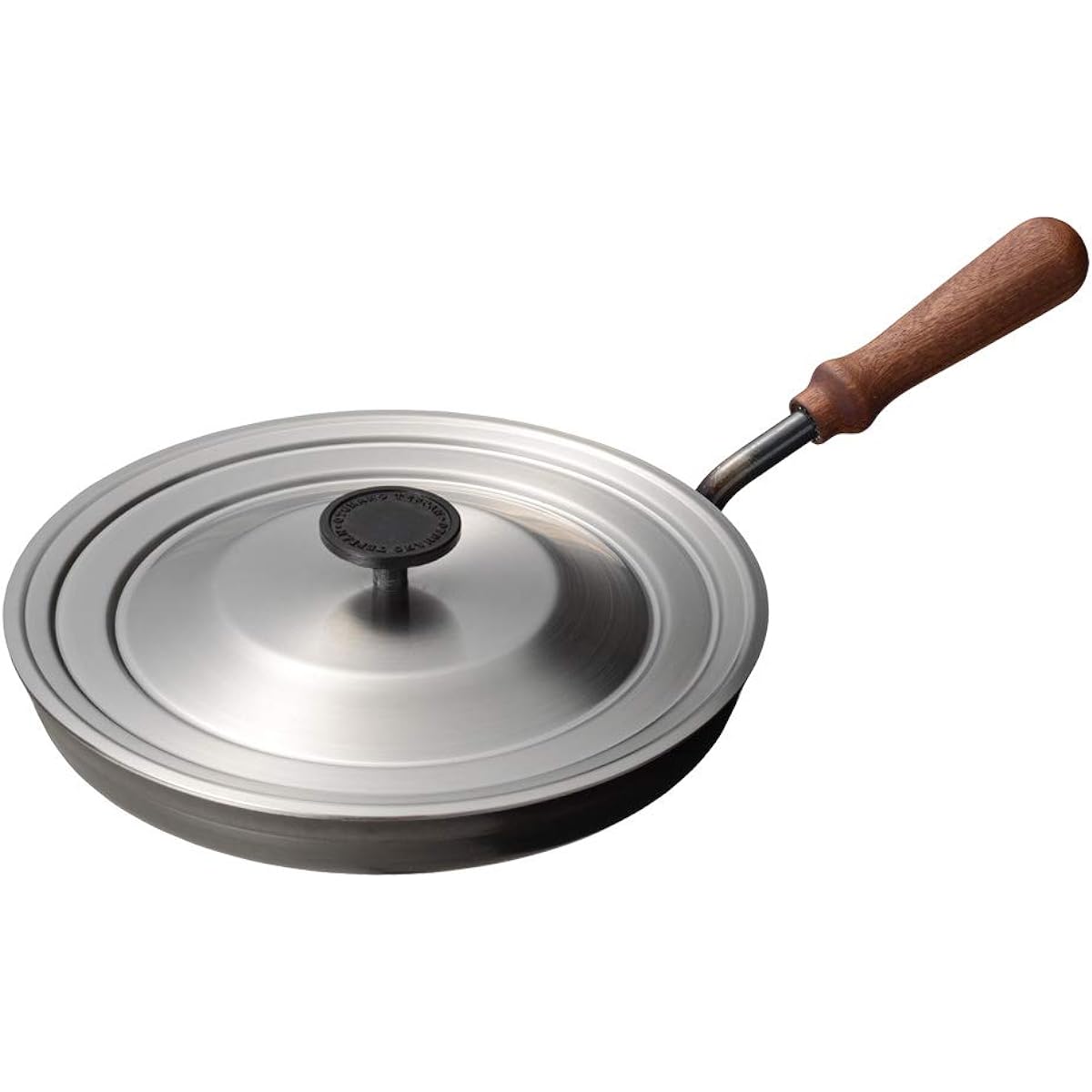 Adult iron plate frying pan 26cm with lid [OTS8102]