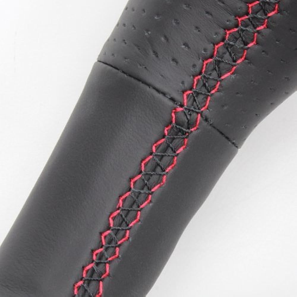 REAL Steering [Prius α Alpha (40 series)] Premium Series Nappa All Leather Red Stitch 30-BS-LPB-RD-ALF