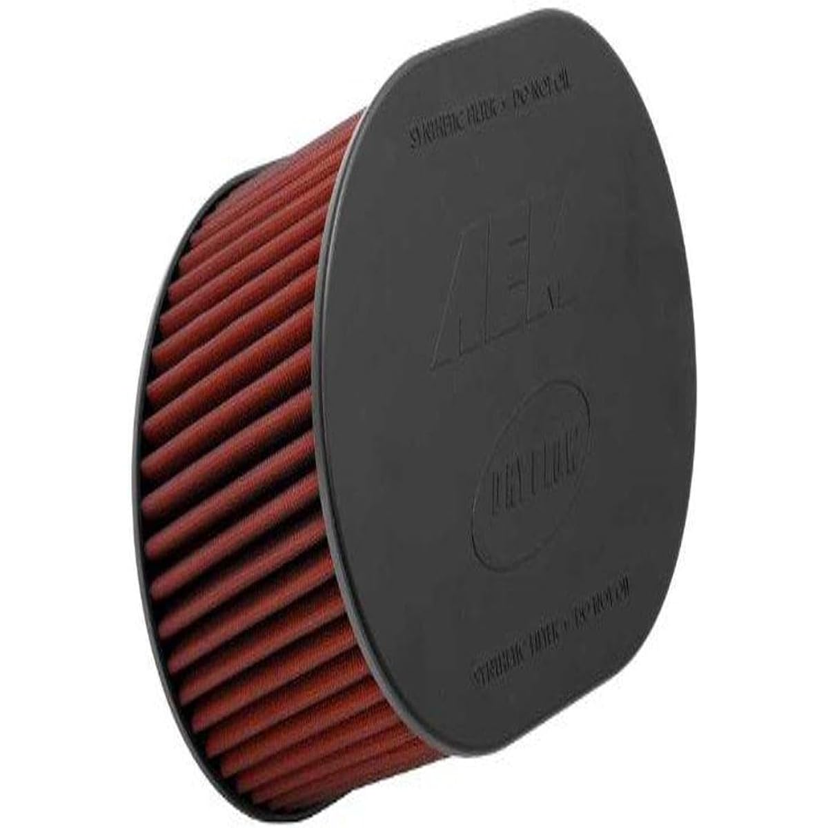 AEM 21-2259DK Universal Dry Flow Clamp On Air Filter: Oval Tapered; 4 inch (102mm) Flange ID; 9 inch (29mm) Height; 10.5 inch (267mmX203mm) Base; 9.5 inch x 6.75 inches (241mmx171mm) Top