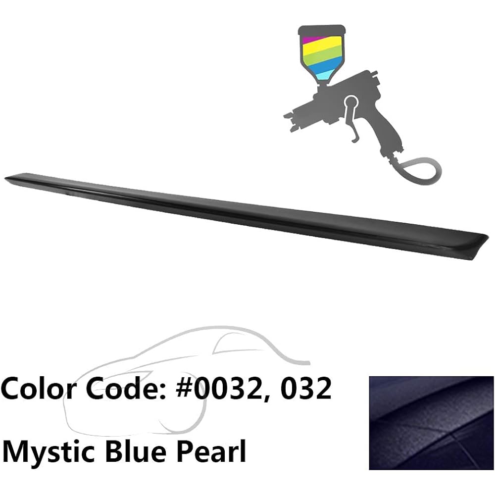 IKON Motorsports Trunks Polar 2008-2014 BENZ C Class W204 Compatible AMG Style Paint completed #0032 032 Mystic Blue Pearl ABS Rear Wing