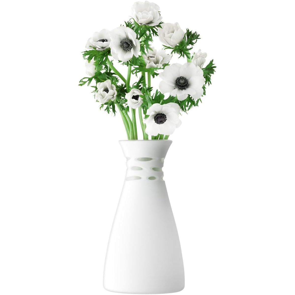 LSA Flower Vase White Height 30cm CROCHET G1245-29-511