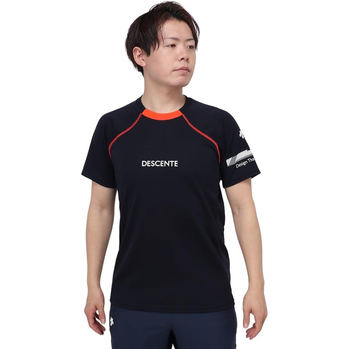[DESCENTE] T-Shirt, Short Sleeve Practice Shirt, Practice Wear, Sweat Absorbent, Quick Drying