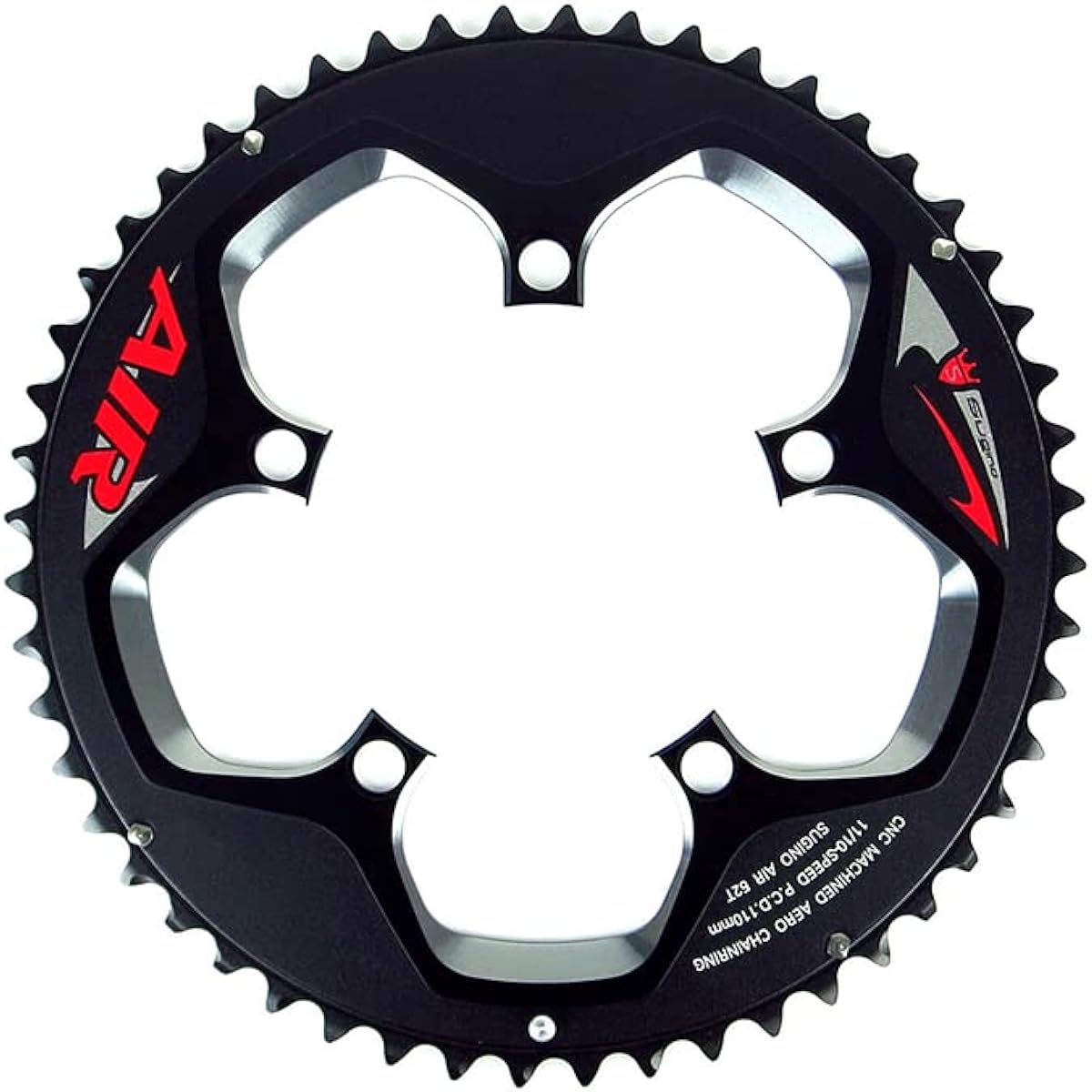 Sugino AIR110S 52T HBK 11S/10S compatible chainring 1 piece