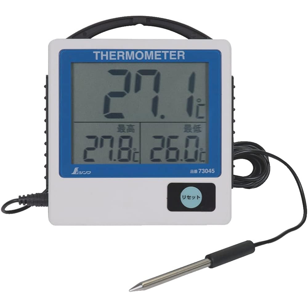Shinwa Sokutei Digital Thermometer G-1 Maximum and Minimum Remote Measurement Type Waterproof Type