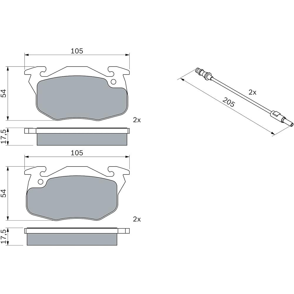 Bosch 0986469860 Brake Pad