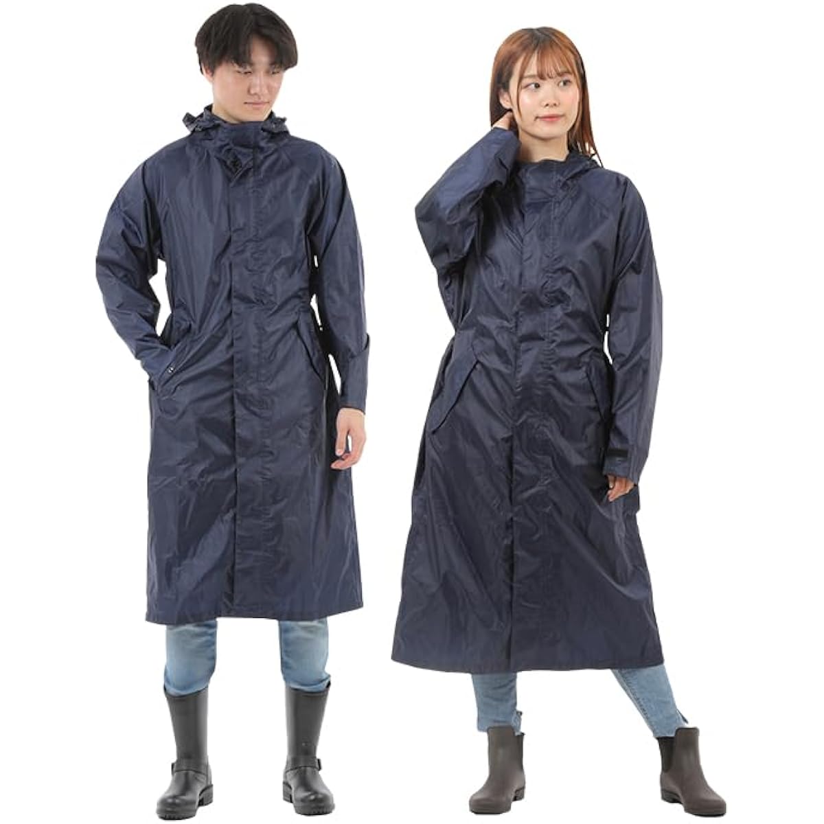 [LIFEHIROBA] Raincoat, Bicycle, Lightweight Raincoat, Long, Women's, Bicycle, Transparent Brim, One Size Fits Most, Typhoon, Brim Included, Kappa, Rain Gear, For School, Rain Wear, Large, Rain Poncho, Men's, Stylish, Transportation, Nursery School, Kinde