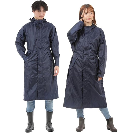 [LIFEHIROBA] Raincoat, Bicycle, Lightweight Raincoat, Long, Women's, Bicycle, Transparent Brim, One Size Fits Most, Typhoon, Brim Included, Kappa, Rain Gear, For School, Rain Wear, Large, Rain Poncho, Men's, Stylish, Transportation, Nursery School, Kinde