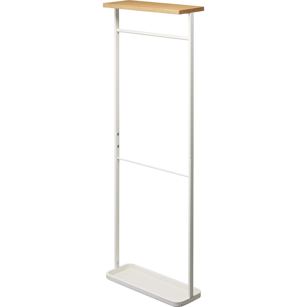 Yamazaki Jitsugyo Hanging Umbrella Stand with Top Plate, White, Approx. W40XD15XH112cm, Tower, also stores folding umbrellas, Comes with a top plate for storing small items, Comes with hooks, 4970