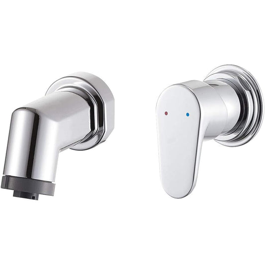 SANEI Single Spray Mixer Faucet, Wall-mounted Water Saving Faucet, Eco Faucet, Pull-Out Shower Head, Shower/Straight Switching Type, Cold Region Specifications K3715EK-13